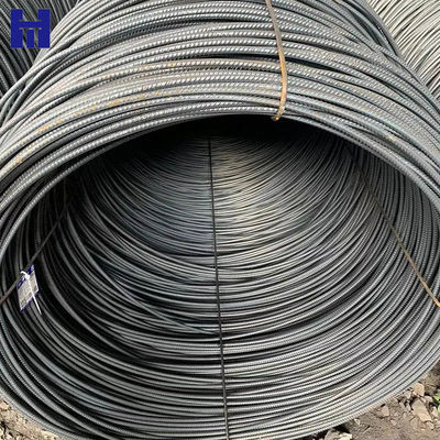 HRB400 Deformed Steel Rebar Iron Rods 12m For Construction