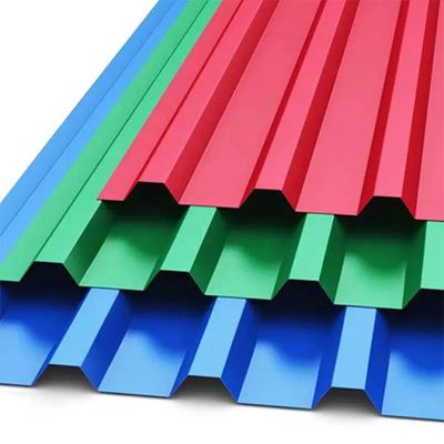 Ppgi Corrugated Metal Roofing Sheet Prepainted Galvanized Steel  0.8mm 1250mm