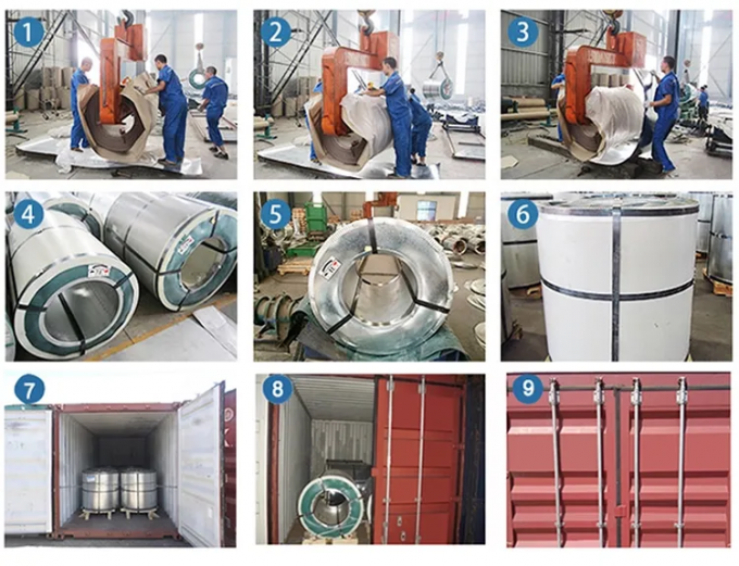 bobina de aço inoxidável laminada